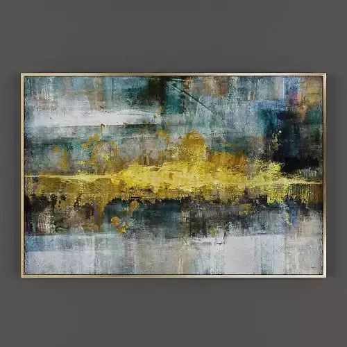 Art163 abstract painting on canvas