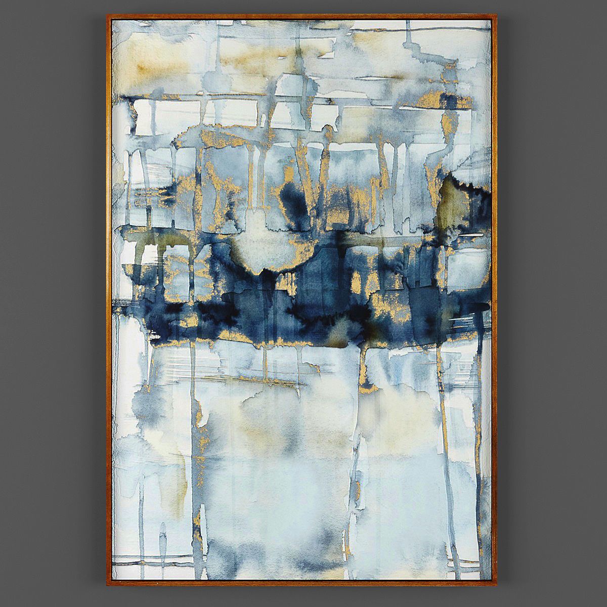 Art167 emerald abstract painting Low-poly 3D model_2