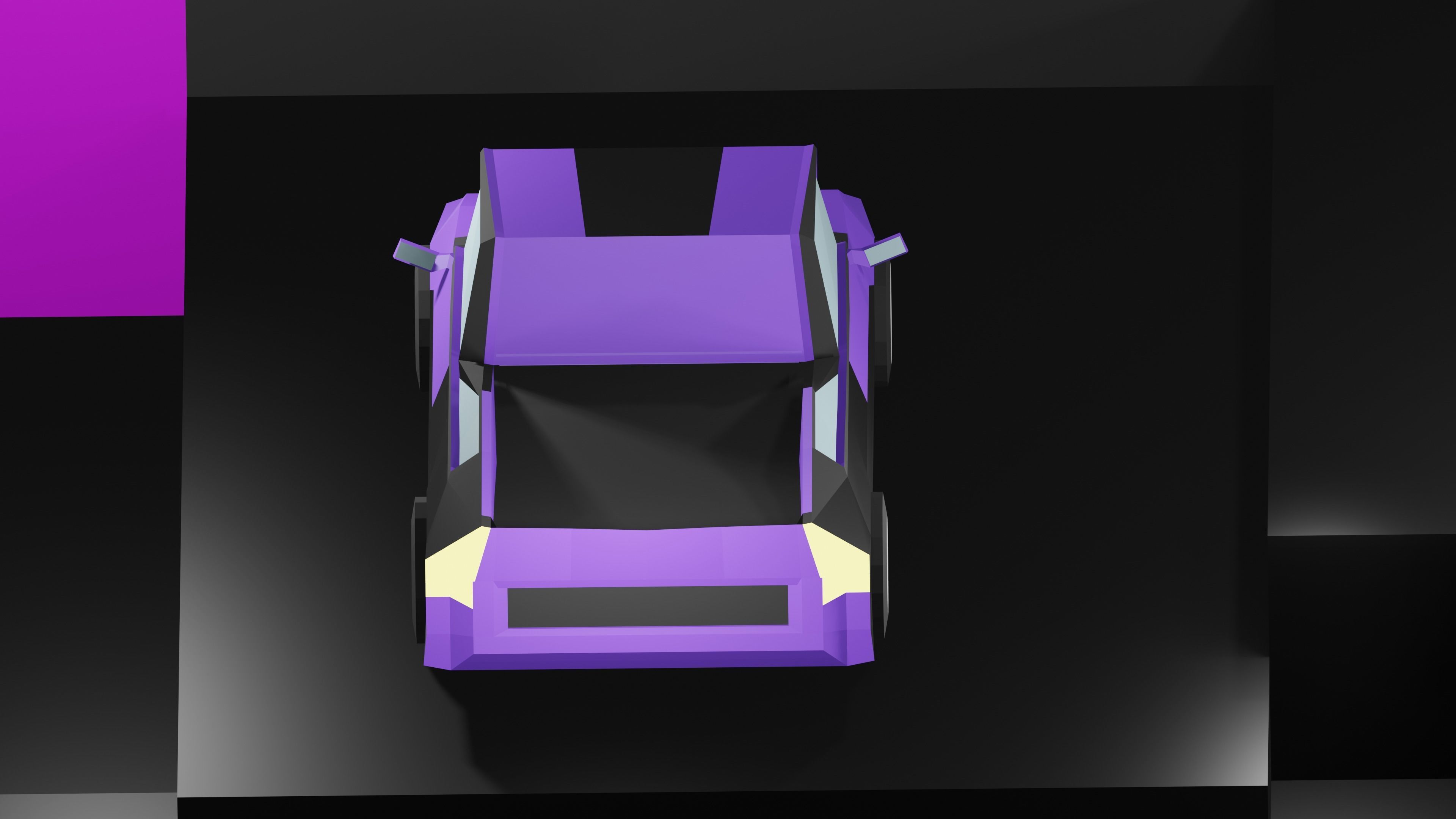 Lowpoly Vehicles - Part 2 - Sport Cars Low-poly 3D model_11