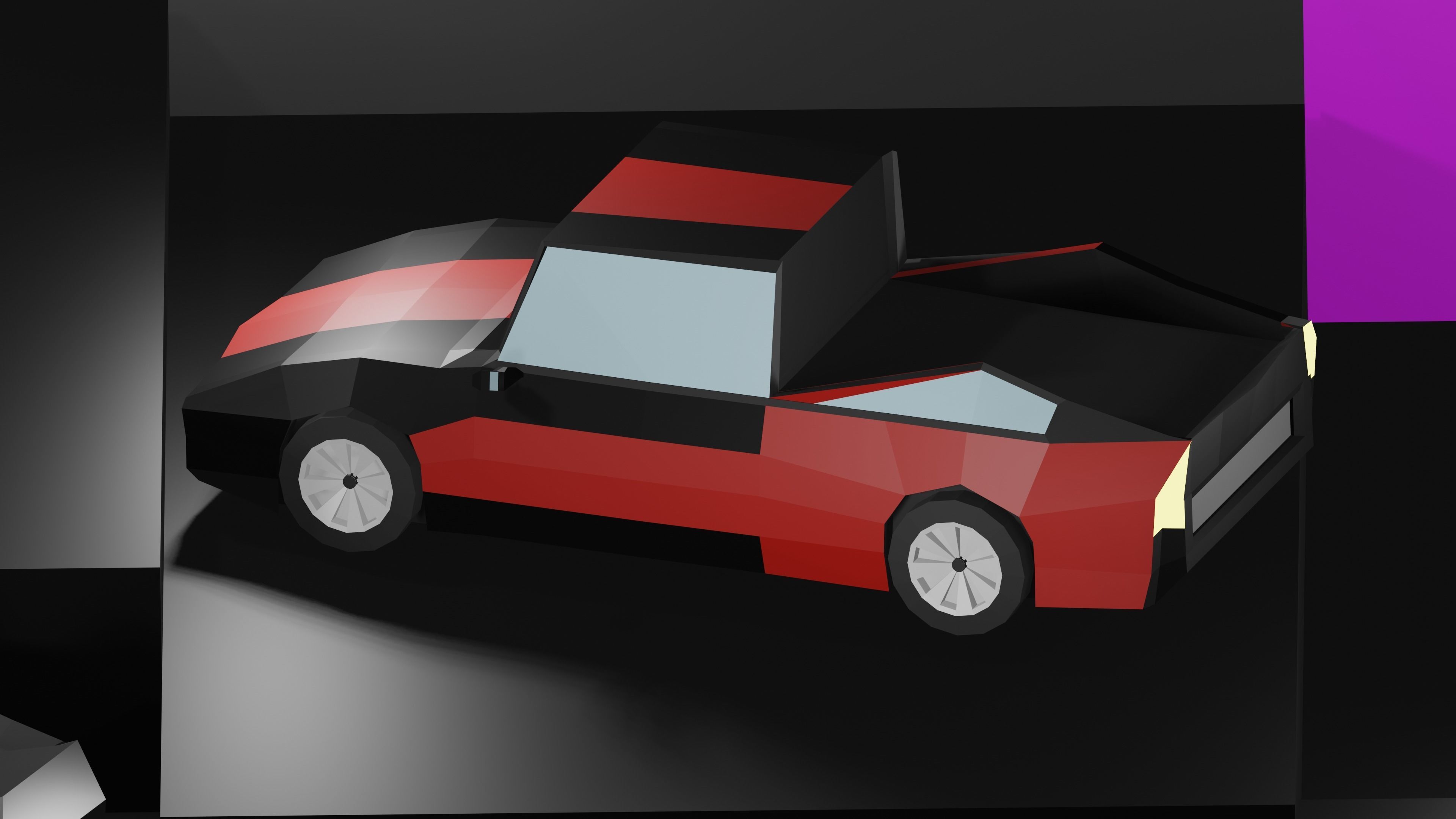 Lowpoly Vehicles - Part 2 - Sport Cars Low-poly 3D model_17
