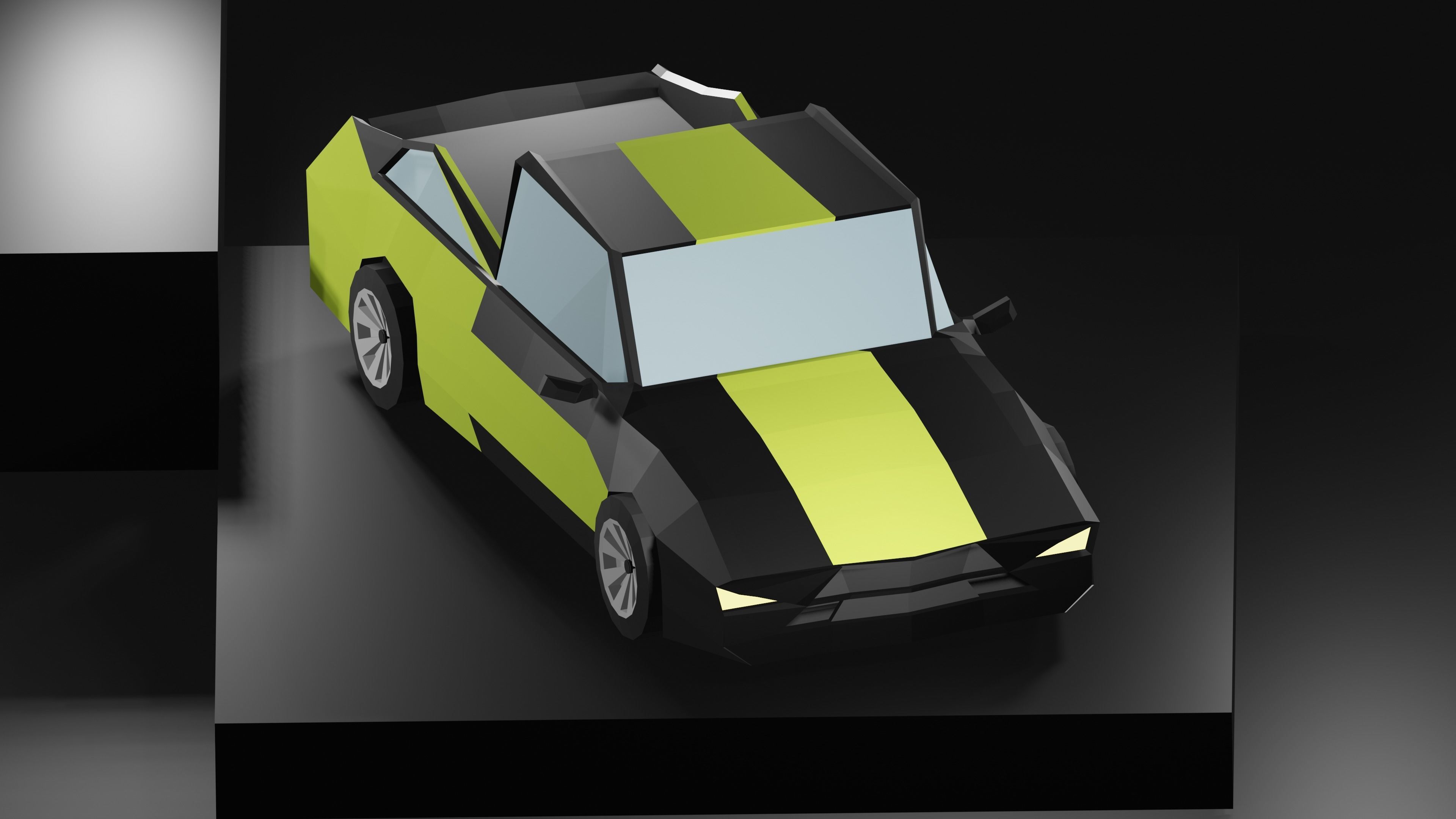 Lowpoly Vehicles - Part 2 - Sport Cars Low-poly 3D model_19