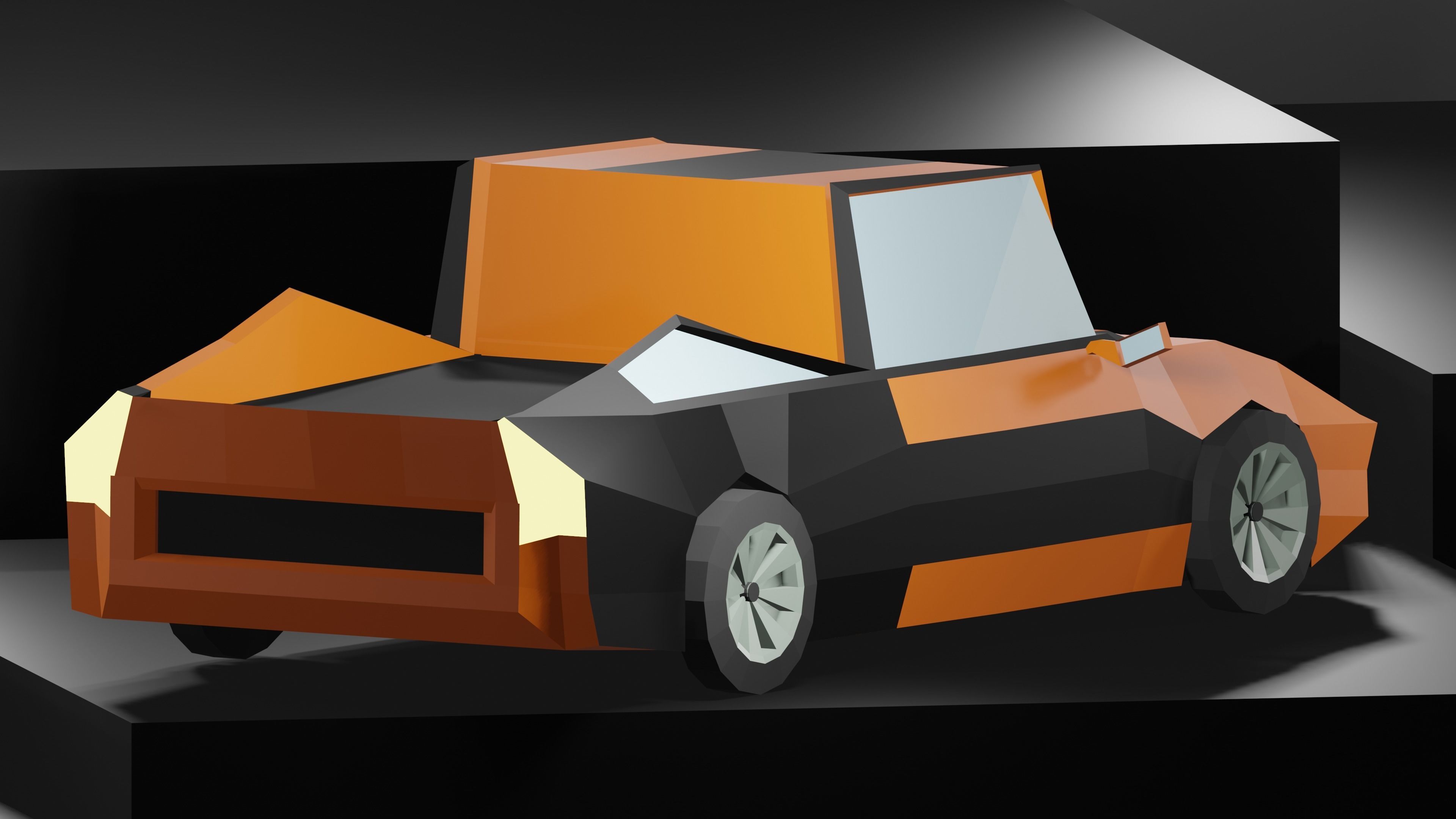 Lowpoly Vehicles - Part 2 - Sport Cars Low-poly 3D model_14