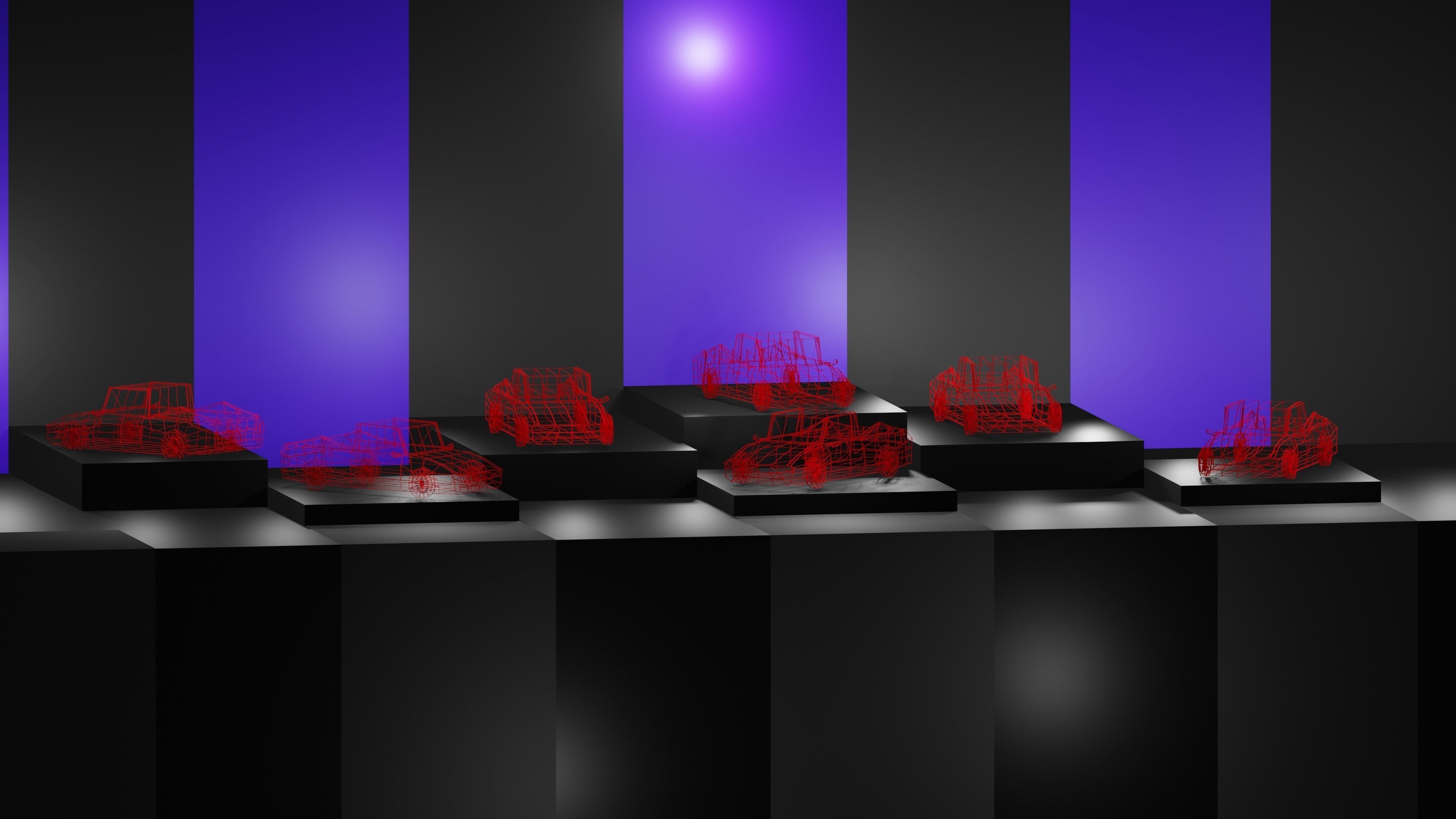 Lowpoly Vehicles - Part 2 - Sport Cars Low-poly 3D model_22