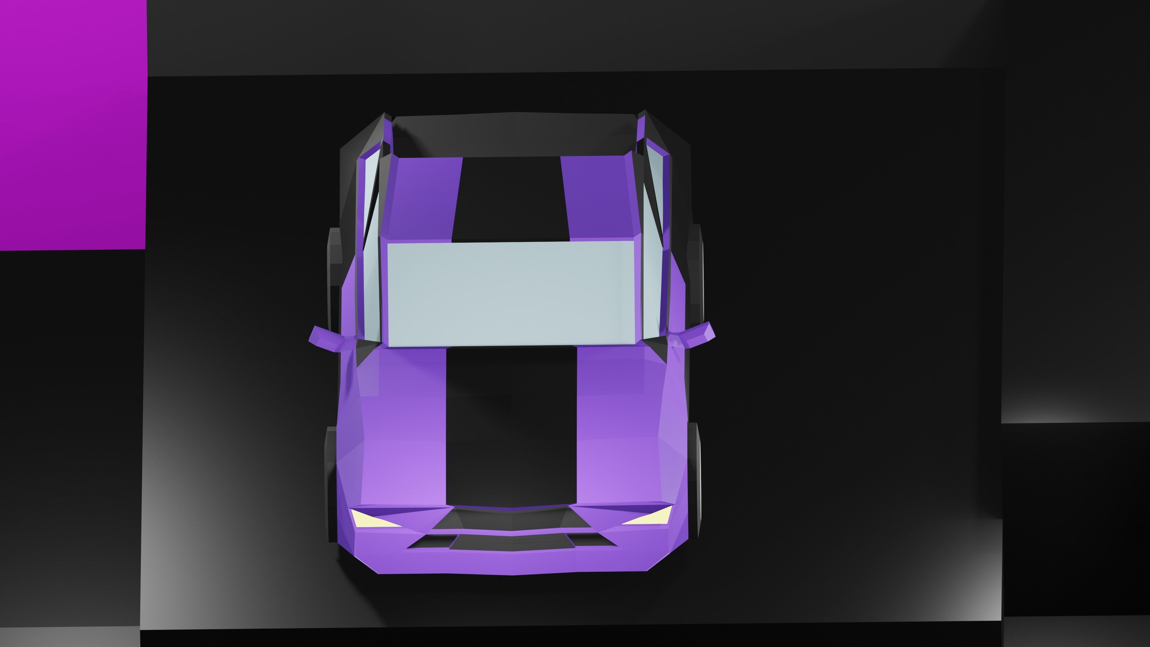 Lowpoly Vehicles - Part 2 - Sport Cars Low-poly 3D model_12