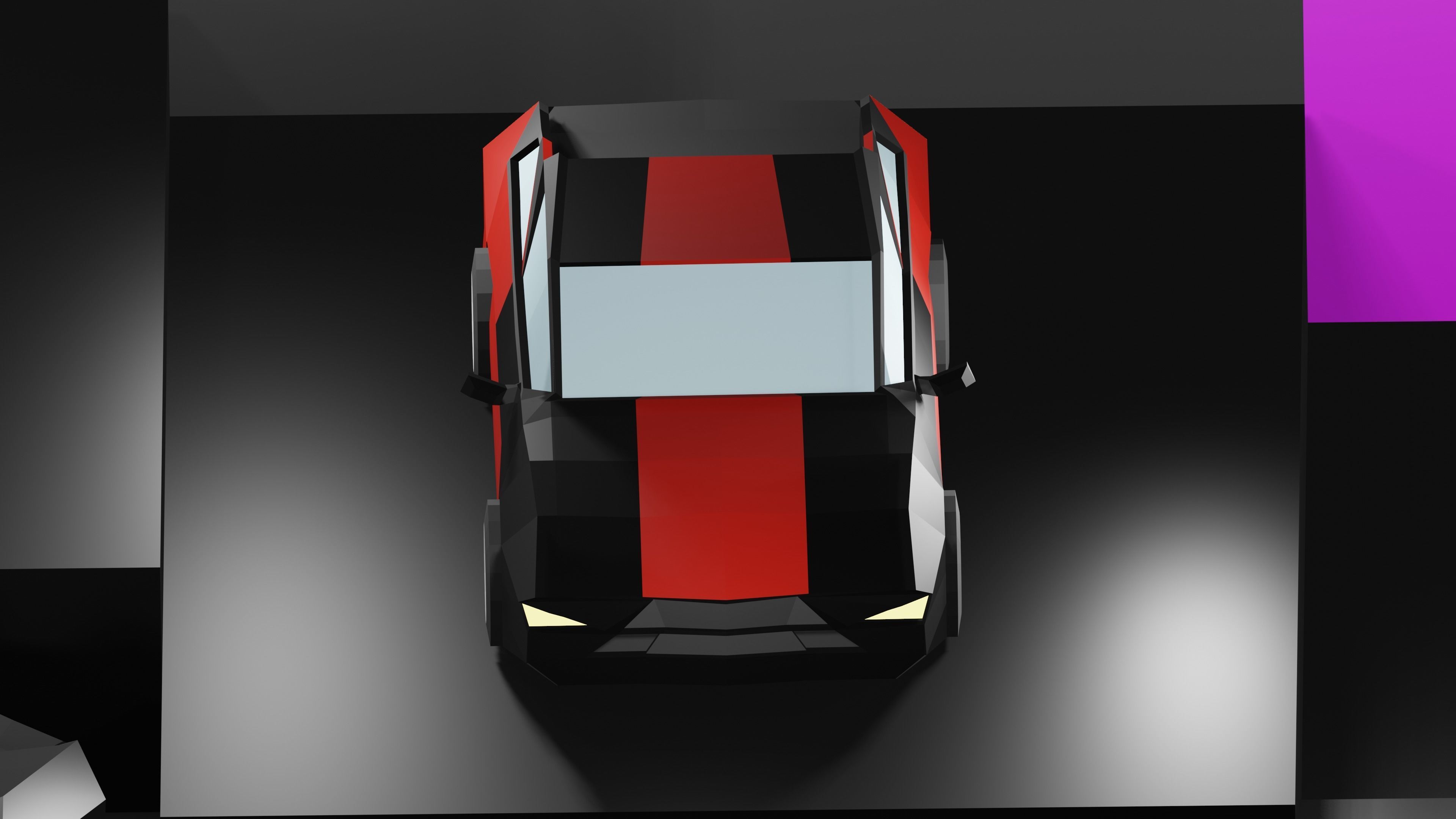 Lowpoly Vehicles - Part 2 - Sport Cars Low-poly 3D model_18