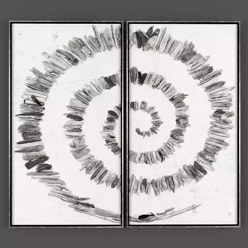 Art175 spiral wall art -