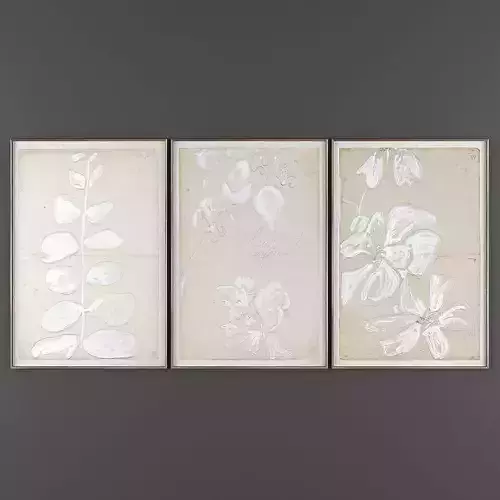 Art182 piece set of floral framed prints