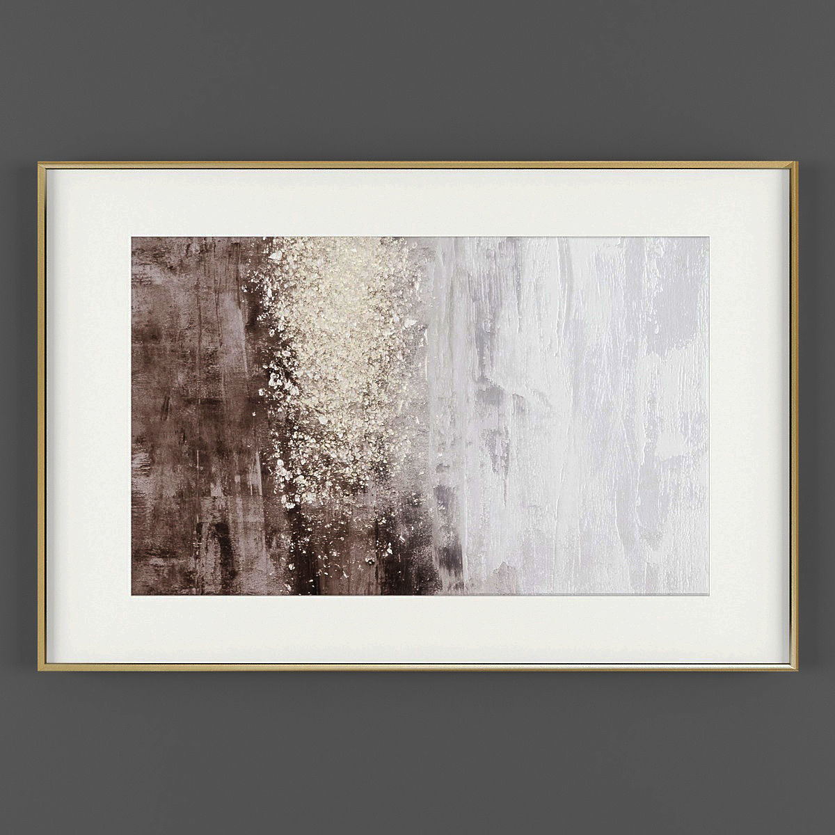 Art184 set of two framed art prints Low-poly 3D model_1