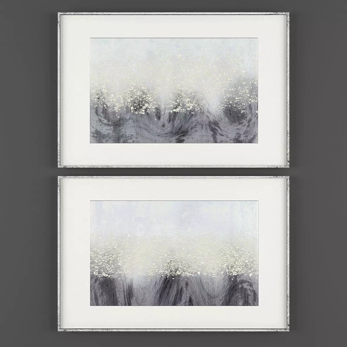 Art184 set of two framed art prints Low-poly 3D model_0