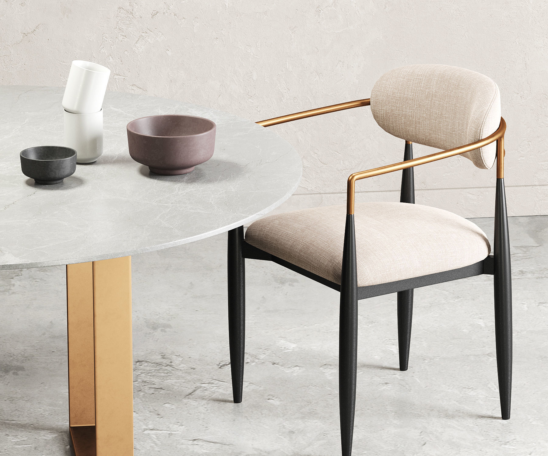 Dining Room Interior  319 3D model_1