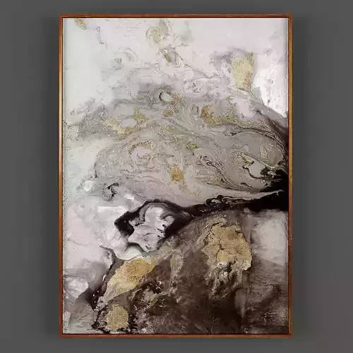 Art193 gold and abstract painting