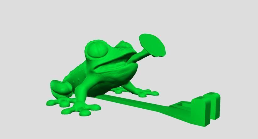 Frog holder 3D print model_1