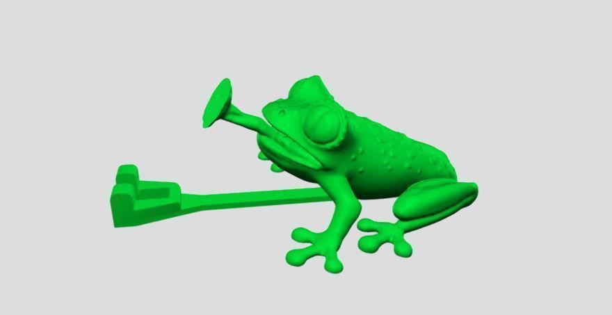 Frog holder 3D print model_4