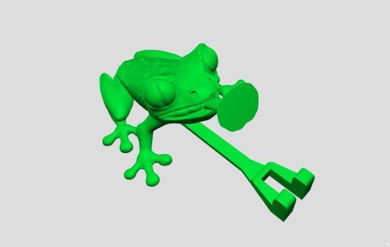 Frog holder 3D print model_2