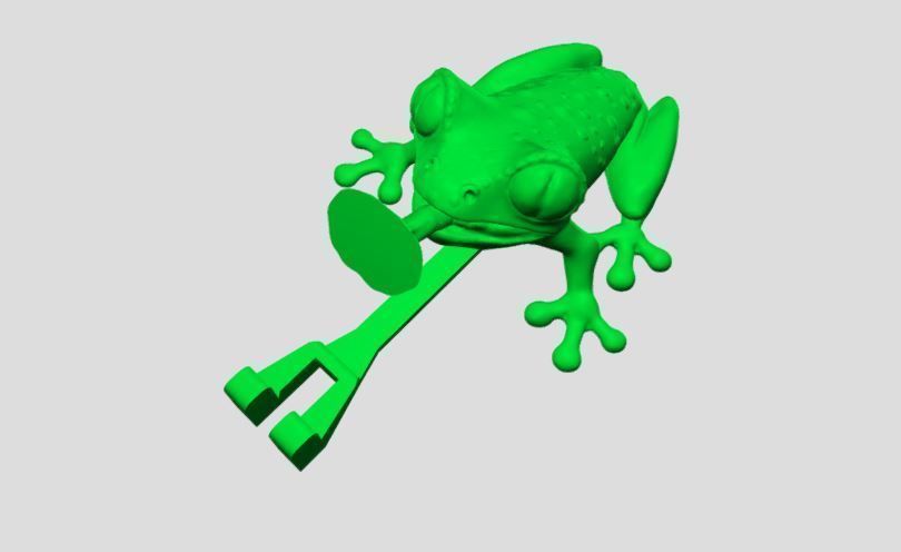 Frog holder 3D print model_3