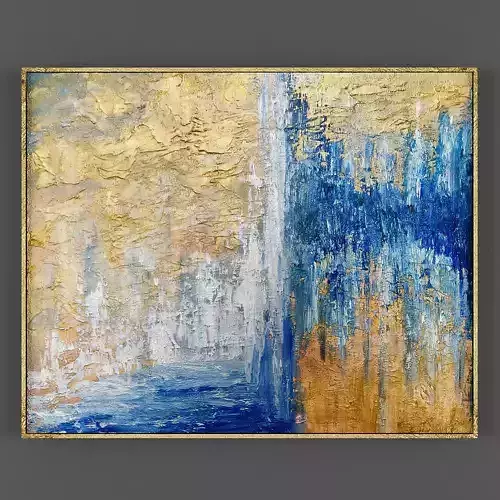 Art197 gold and abstract painting