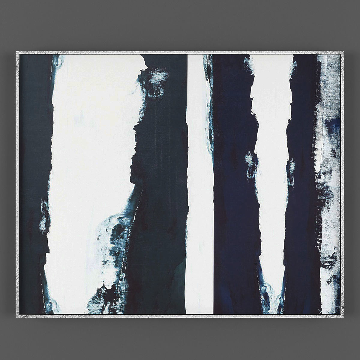 Art209 abstract painting with lines Low-poly 3D model_1