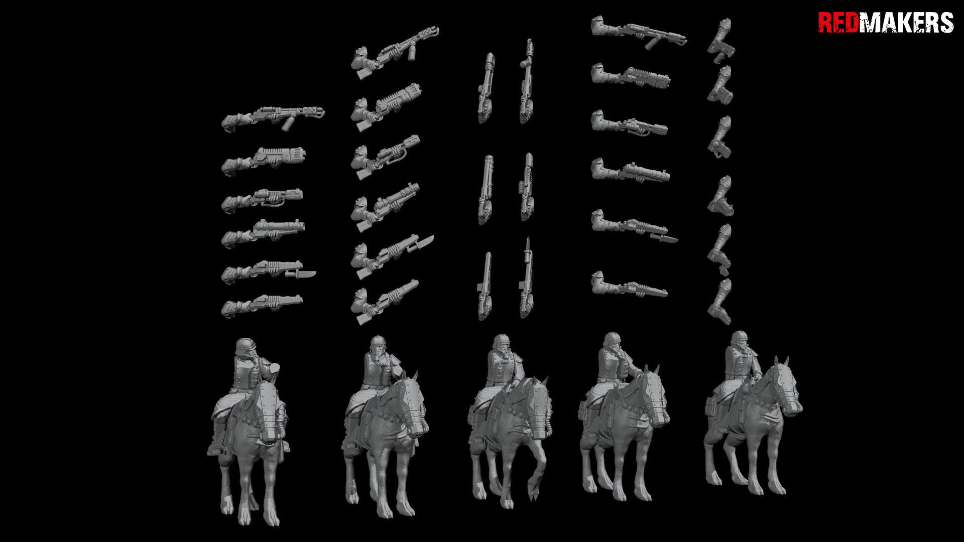 Death squad Cavalry of Imperial force 3D print model_56