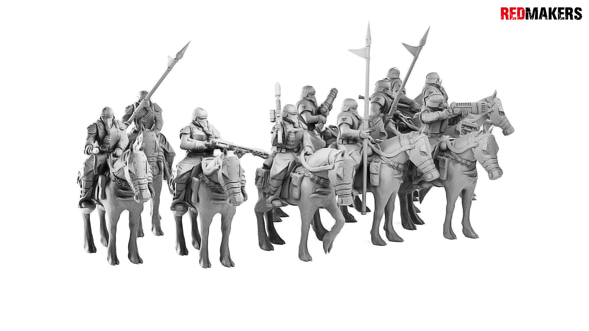 Death squad Cavalry of Imperial force 3D print model_3
