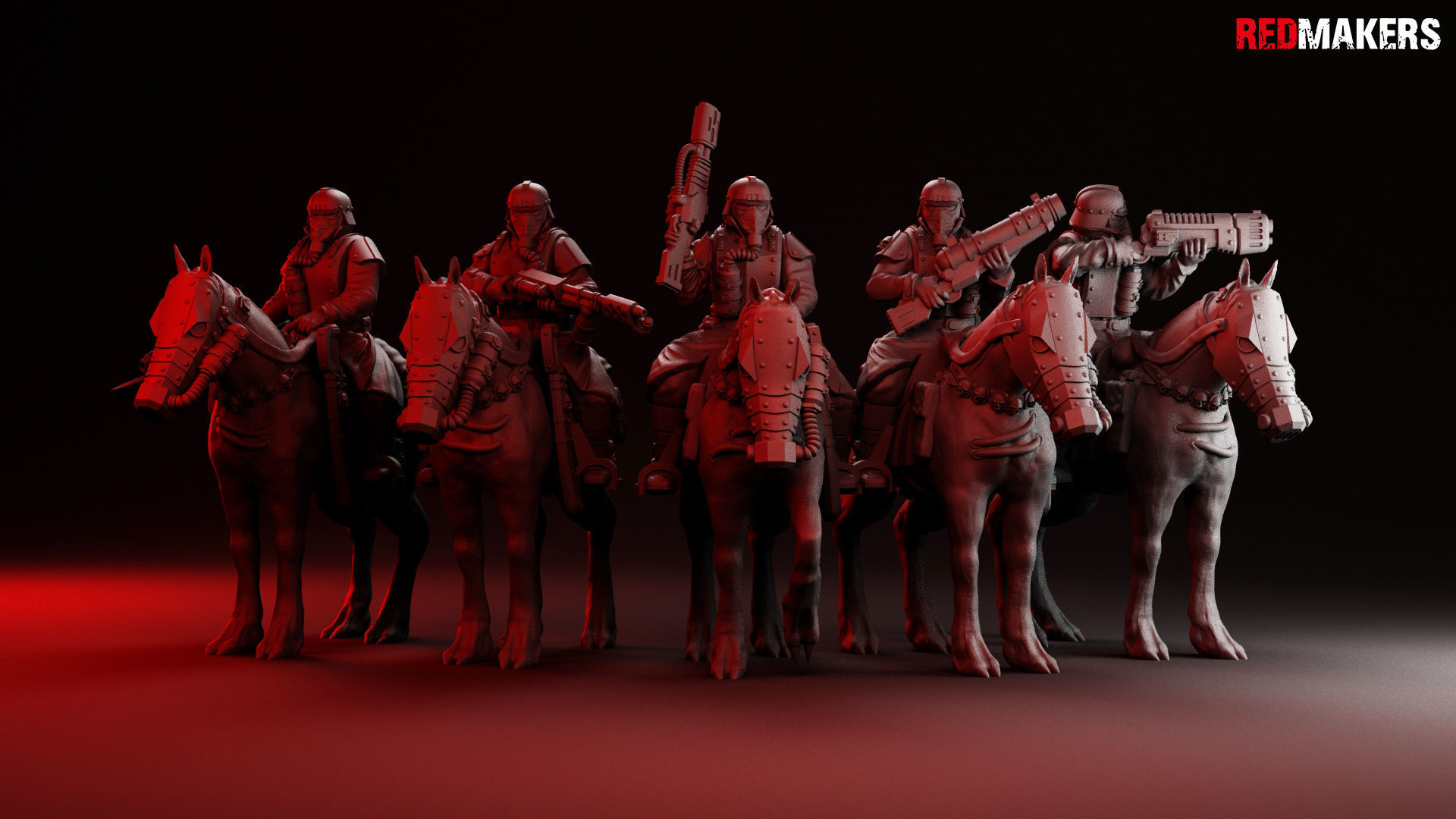 Death squad Cavalry of Imperial force 3D print model_7