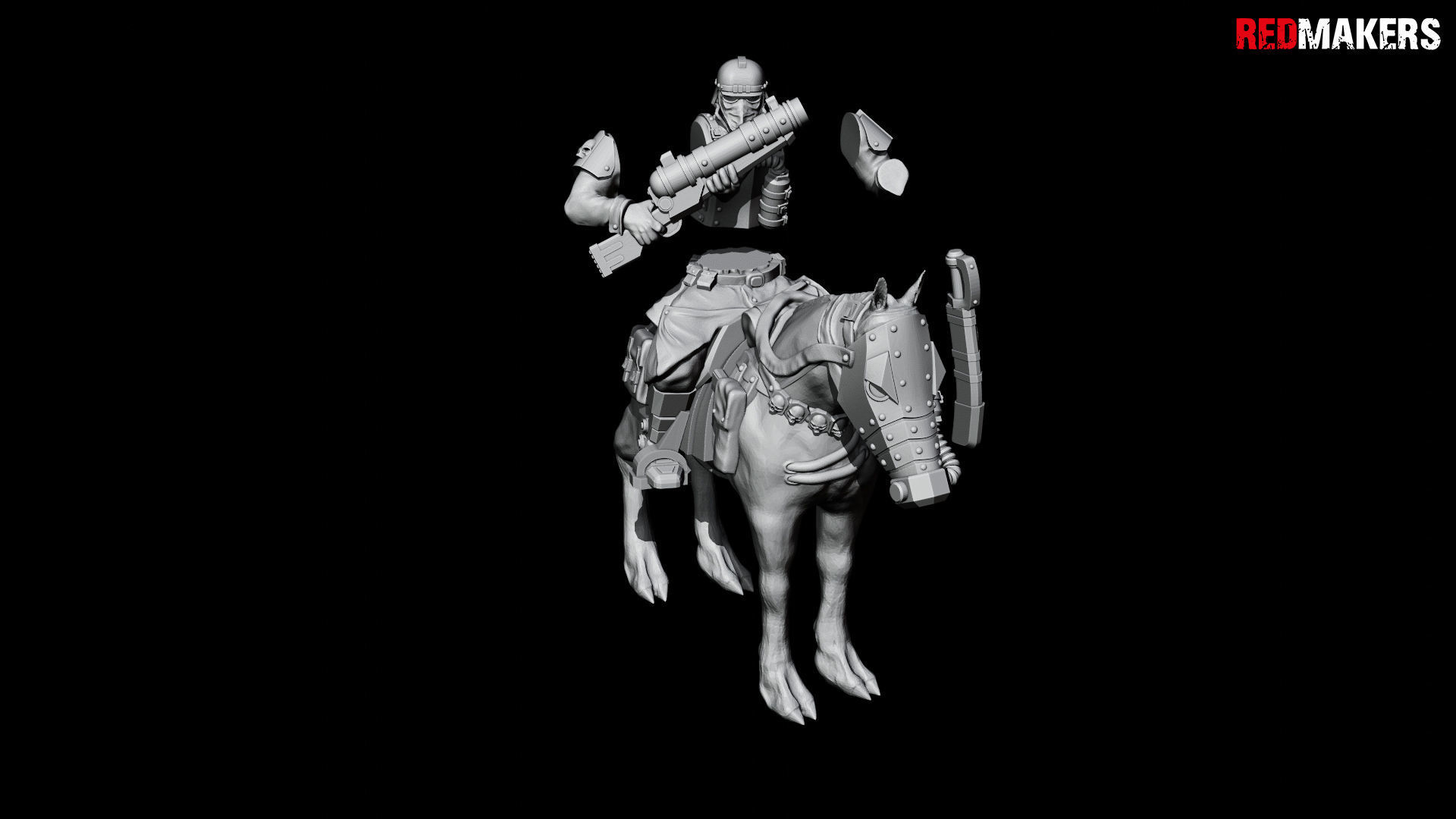 Death squad Cavalry of Imperial force 3D print model_49