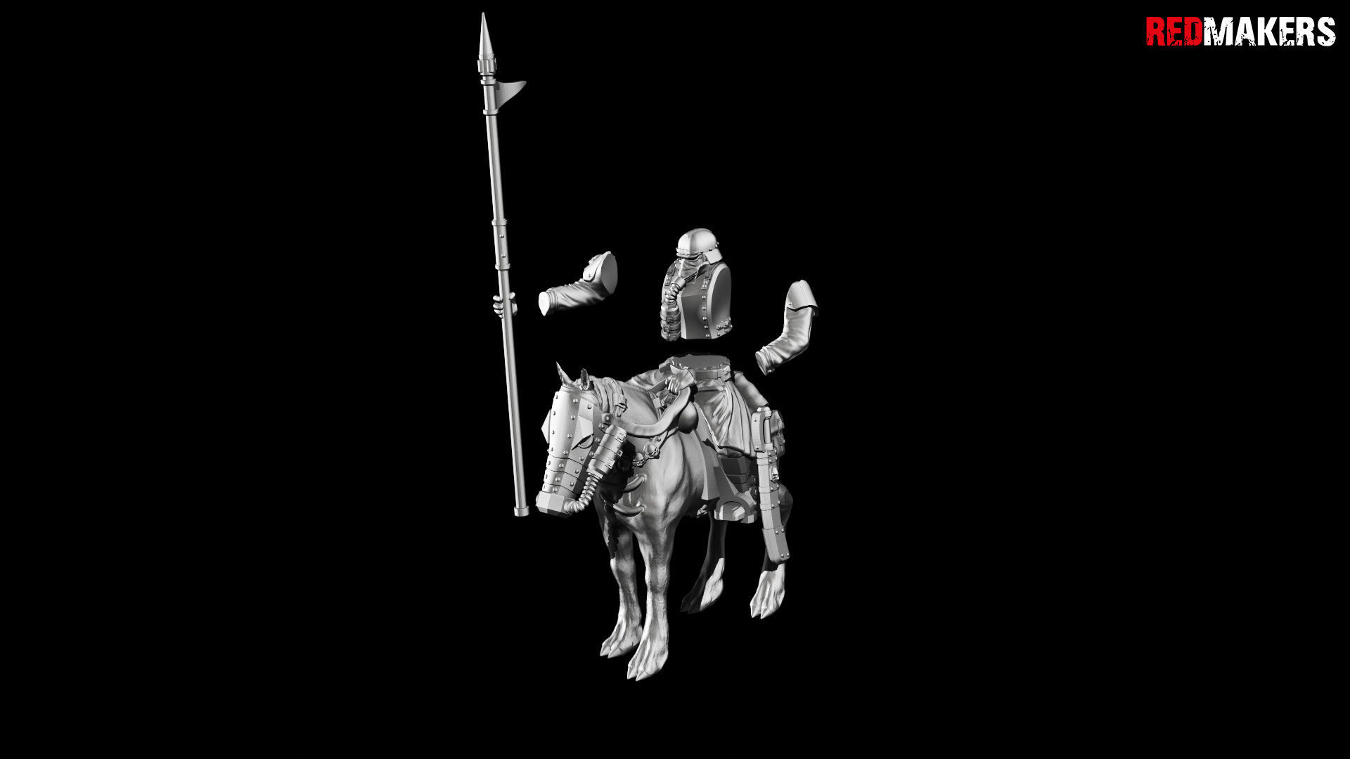 Death squad Cavalry of Imperial force 3D print model_39
