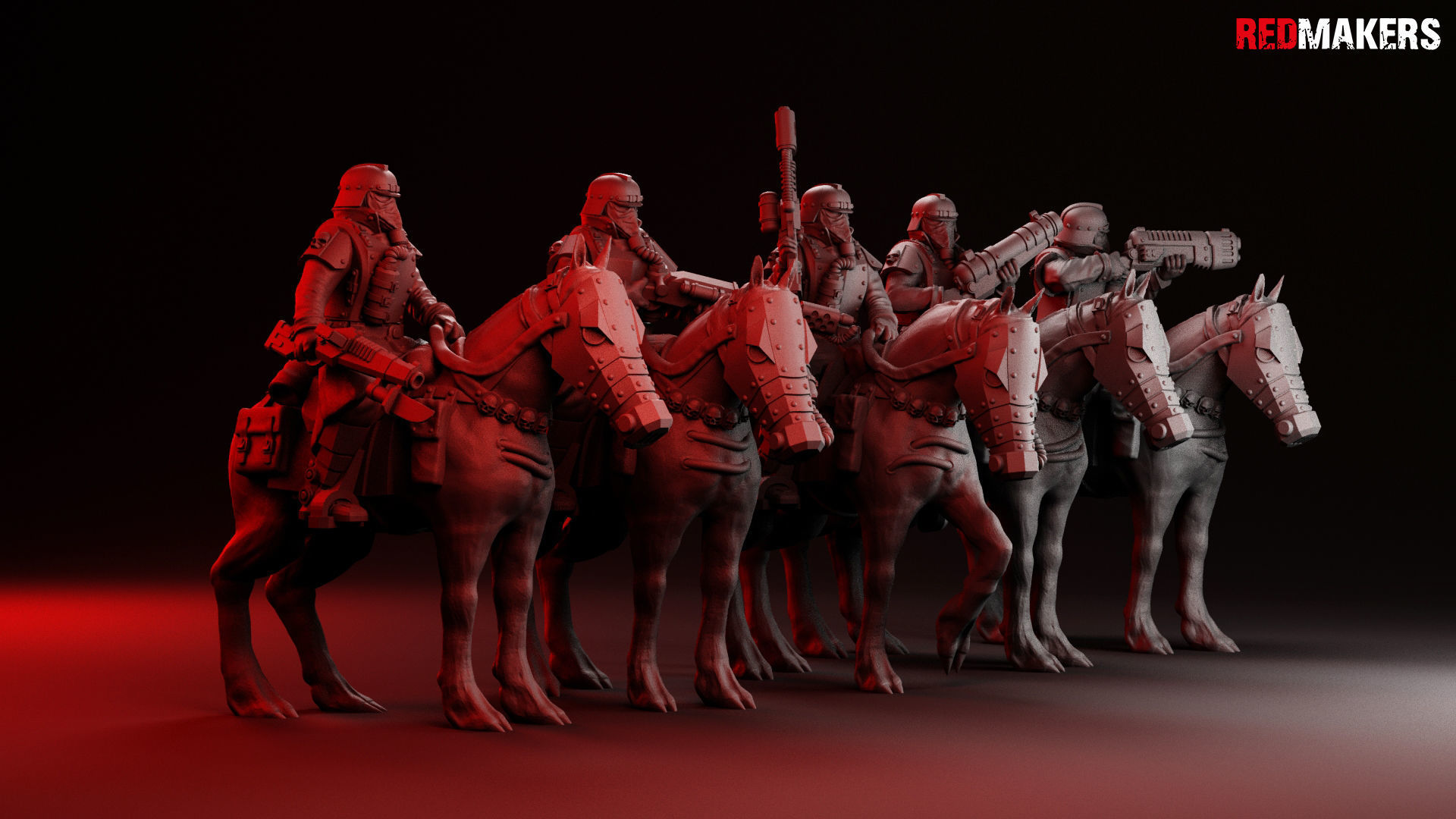 Death squad Cavalry of Imperial force 3D print model_8