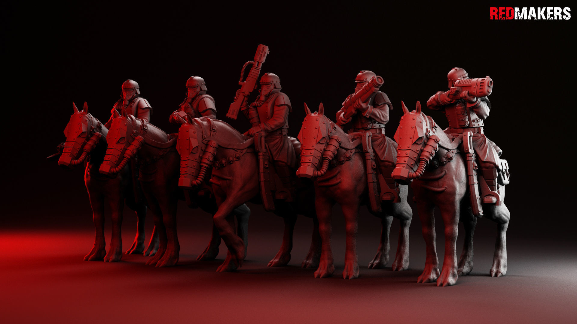 Death squad Cavalry of Imperial force 3D print model_9