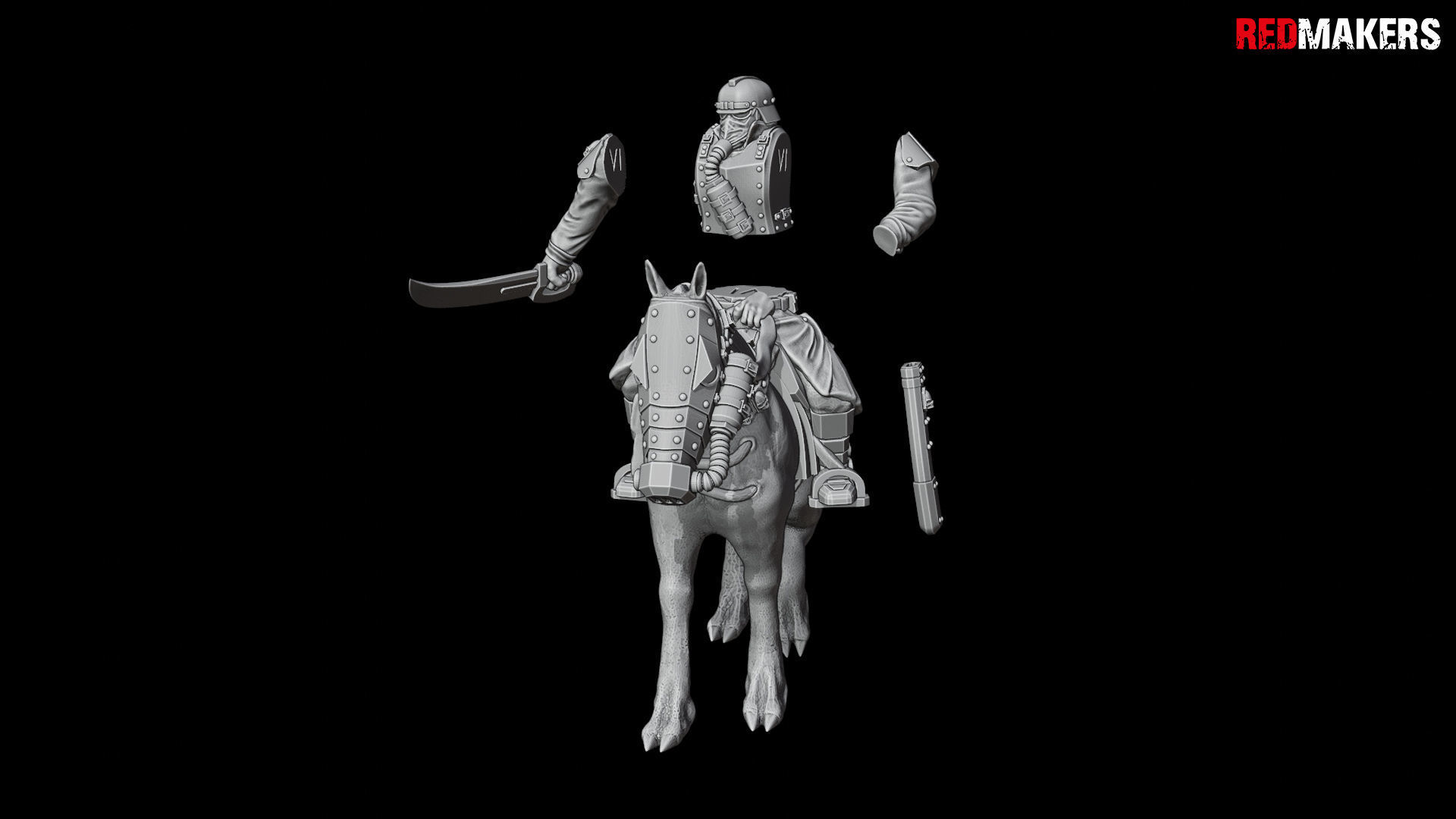 Death squad Cavalry of Imperial force 3D print model_58