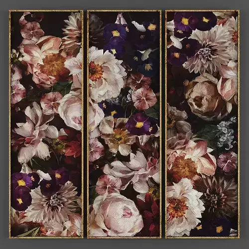 Art215 painting of flowers in vase