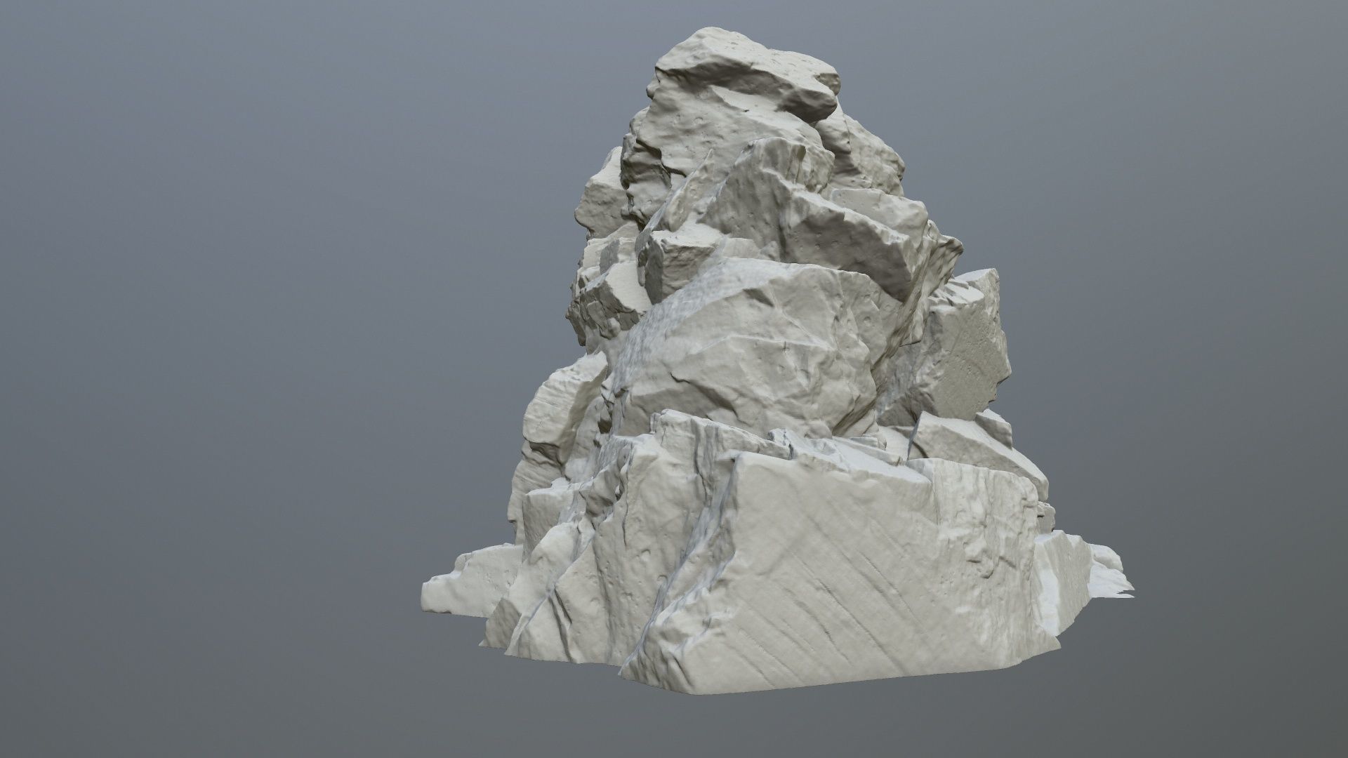 skull cave  3D print model_4