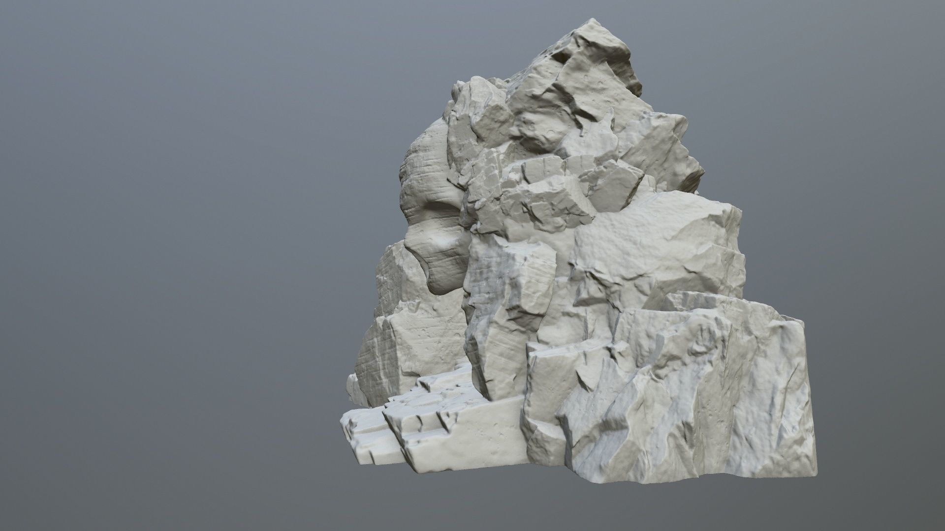 skull cave  3D print model_3