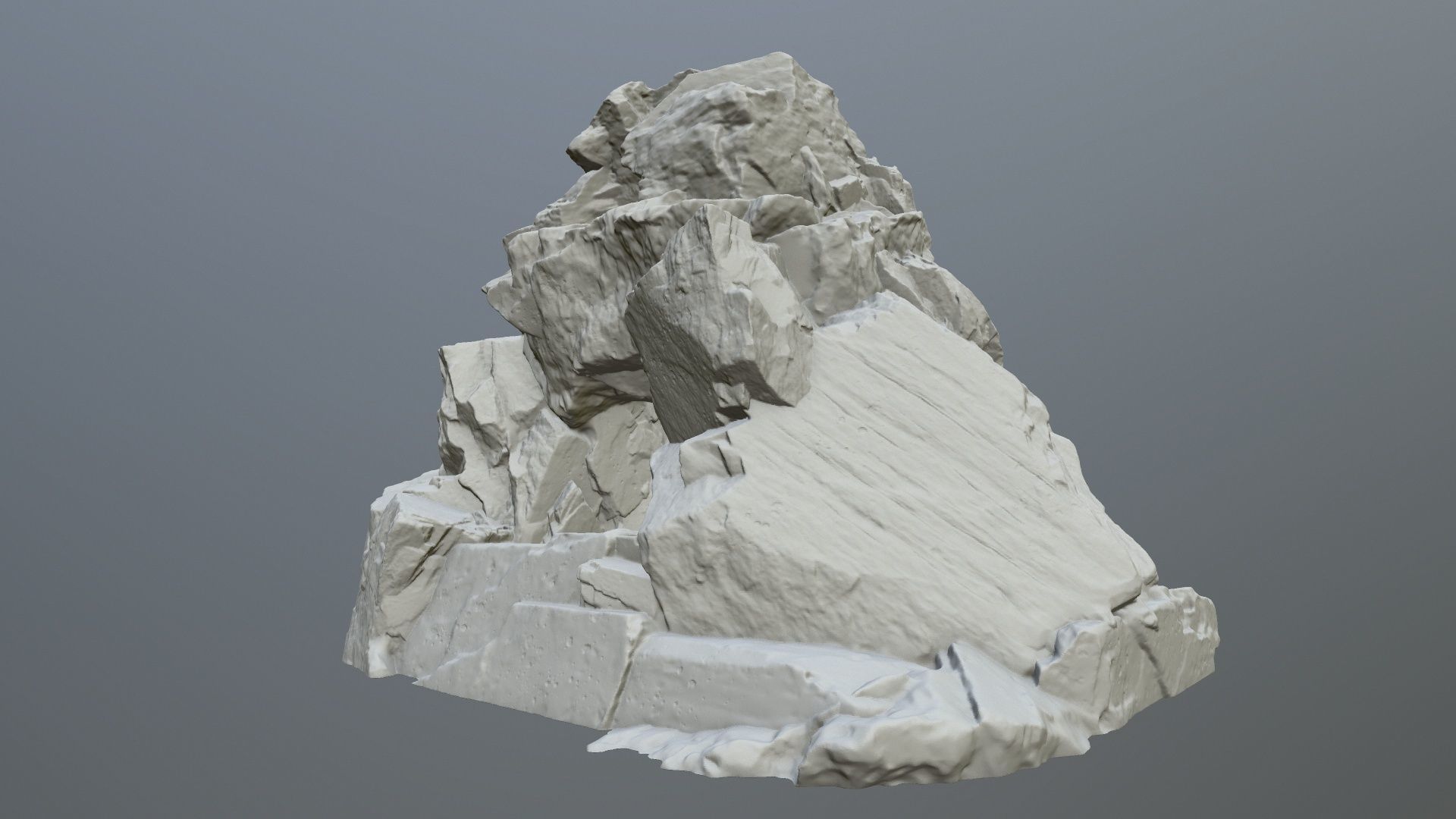 skull cave  3D print model_7