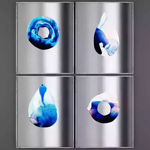 Art220 set of four metal art prints