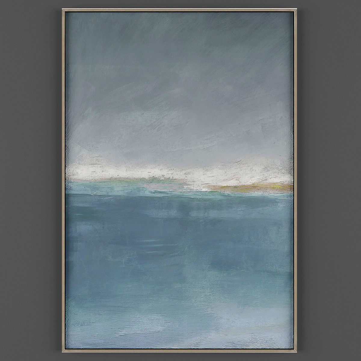 Art221 abstract painting with stripes Low-poly 3D model_2