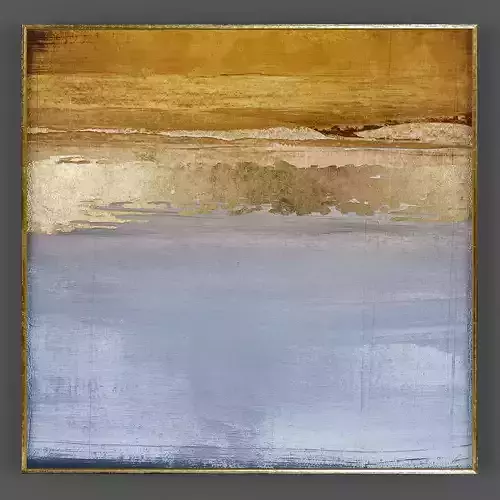 Art223 abstract painting in gold frame