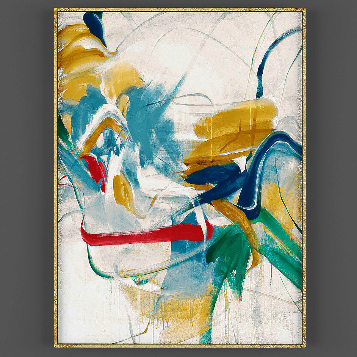 Art225 two abstract paintings Low-poly 3D model_1