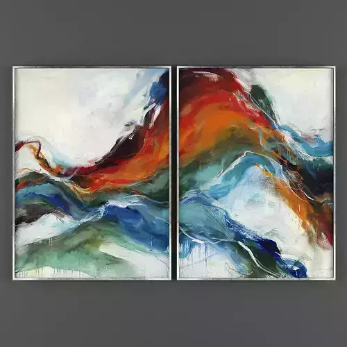 Art225 two abstract paintings