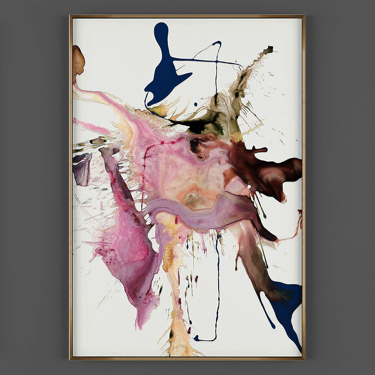 Art226 abstract splatter painting Low-poly 3D model_1