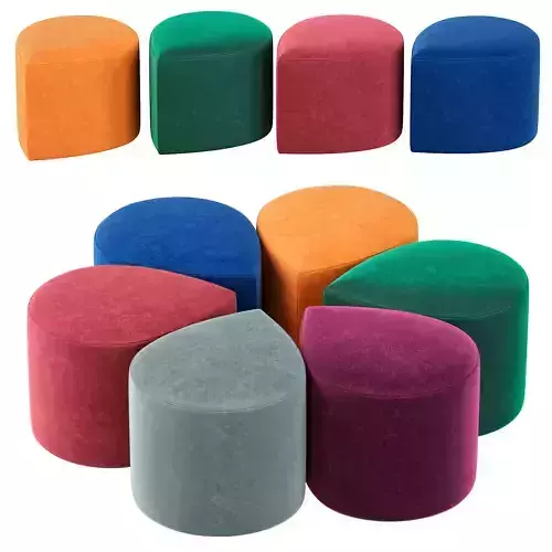 Ginger pouf ottaman 3D model