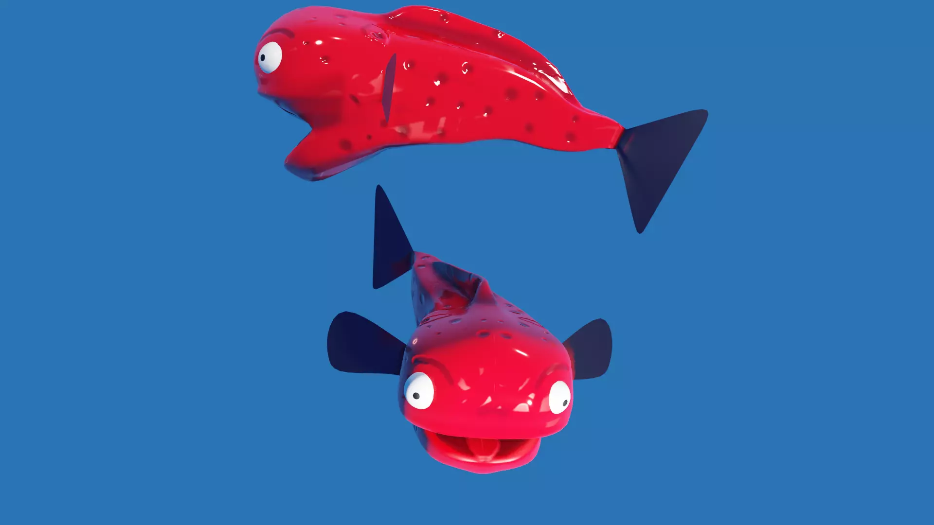 FISH LOW-POLY RIGGED Free low-poly 3D model