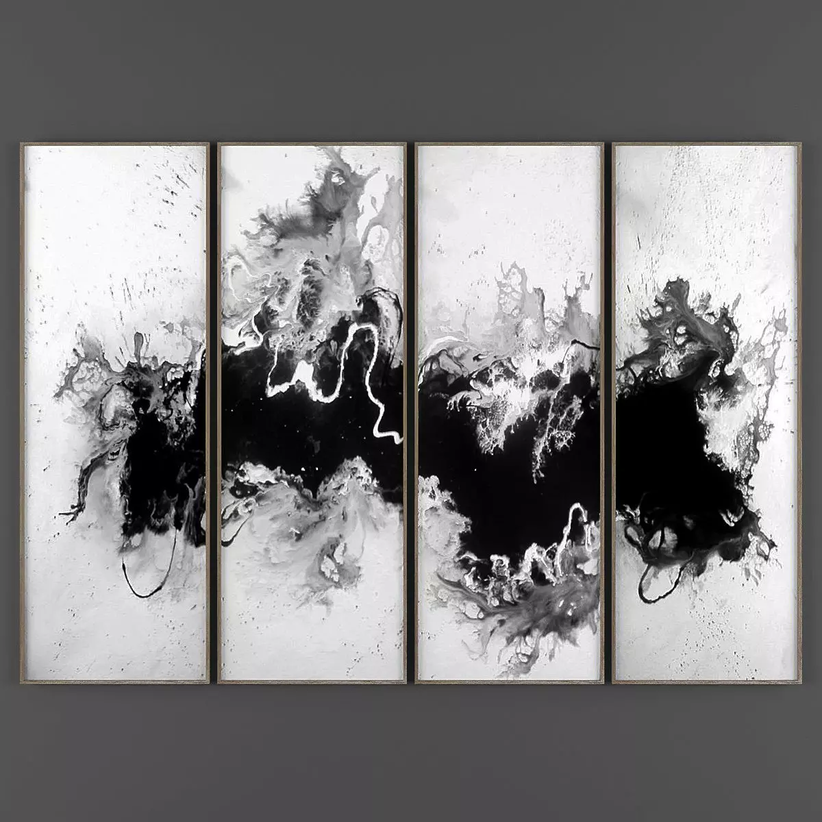 Art242 abstract painting Low-poly 3D model_0