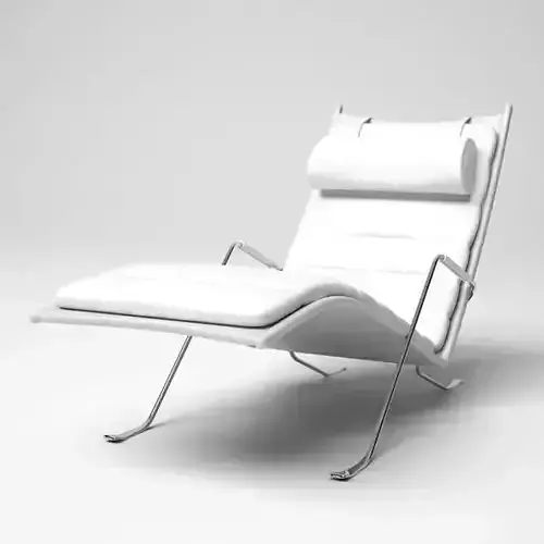 White modern lounge armchair 15 am5