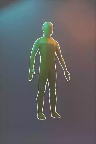 Low Poly Human Free low-poly 3D model