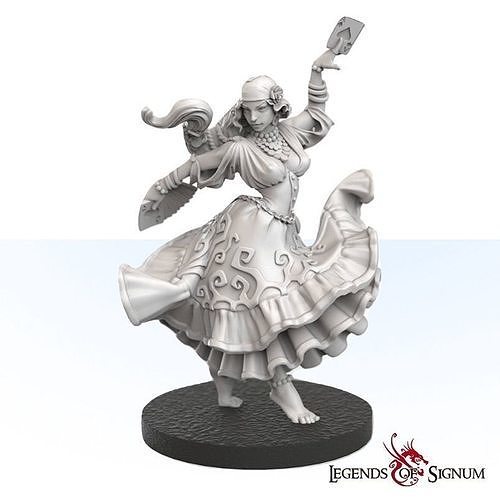 Pre-supported 3D printable model of Vadoma the Prophetess 3D print model