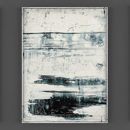 Art258 abstract painting Low-poly 3D model