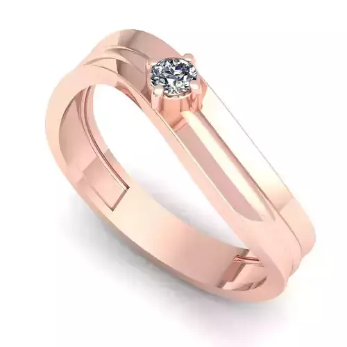 BAND 4 rose gold diamond ring