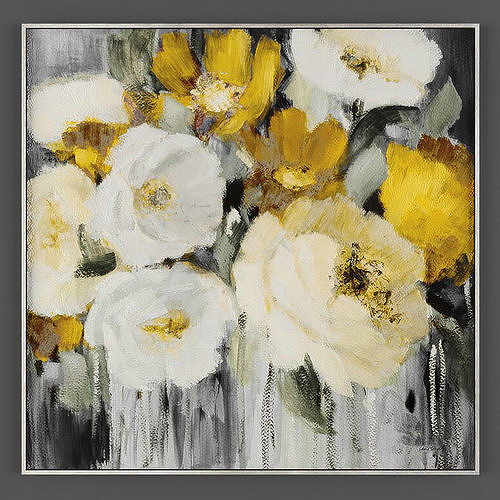 Art267 flowers framed art Low-poly 3D model