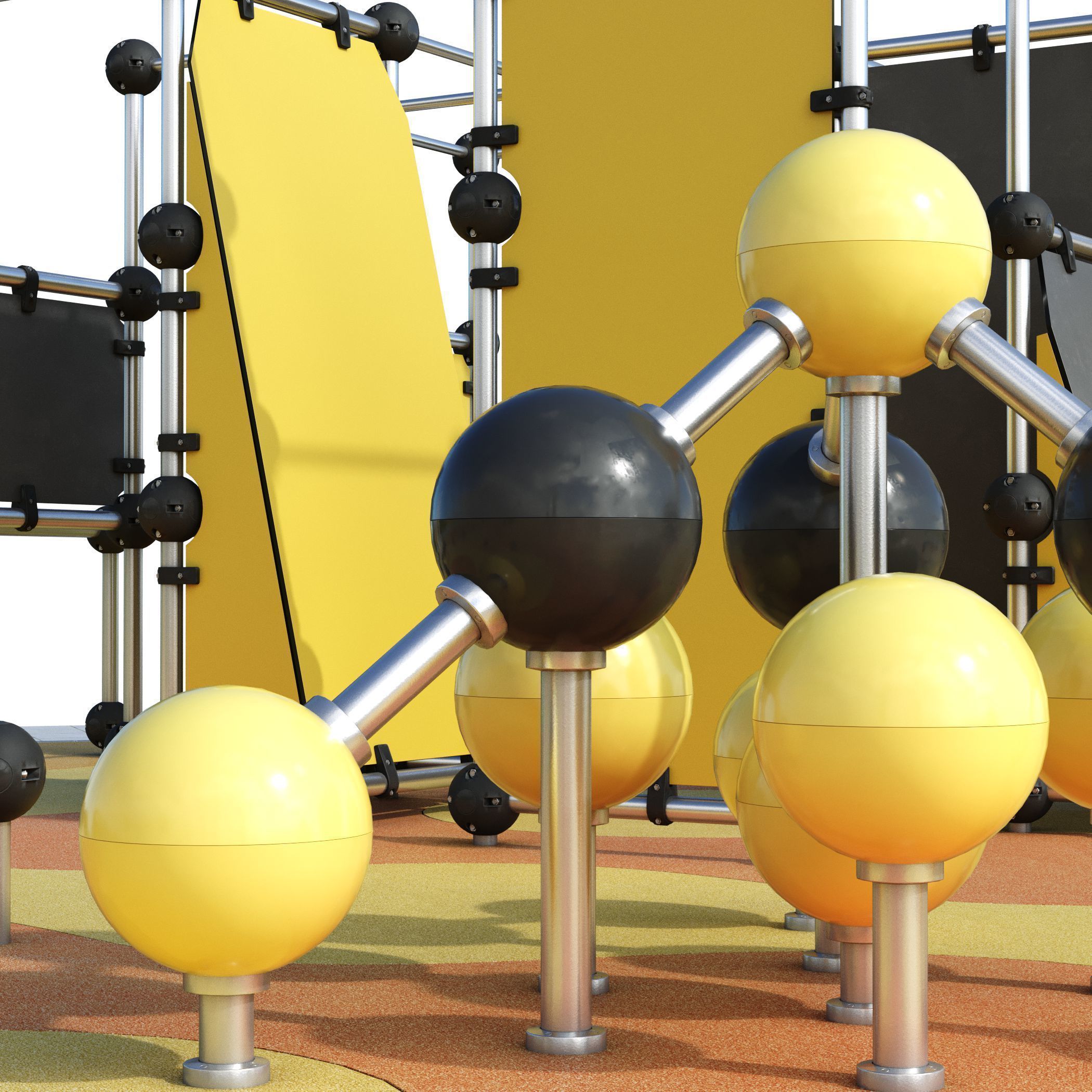 Children playground 4 3D model_4