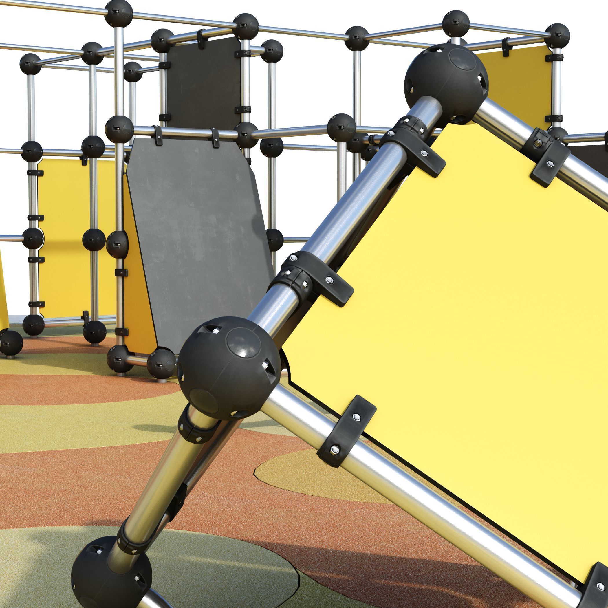Children playground 4 3D model_2